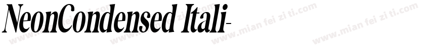 NeonCondensed Itali字体转换